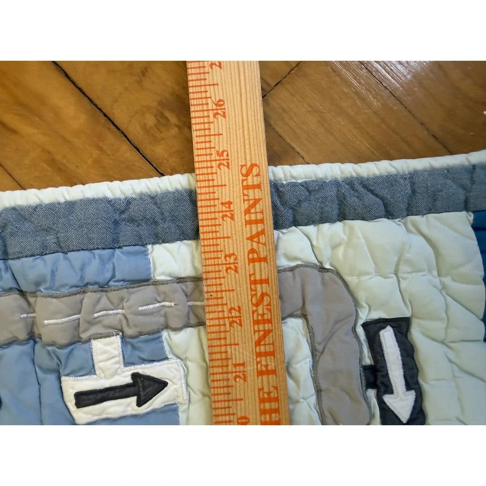 The Land of Nod Crate &‎ Barrel Transportation Twin Size Quilt PillowCase